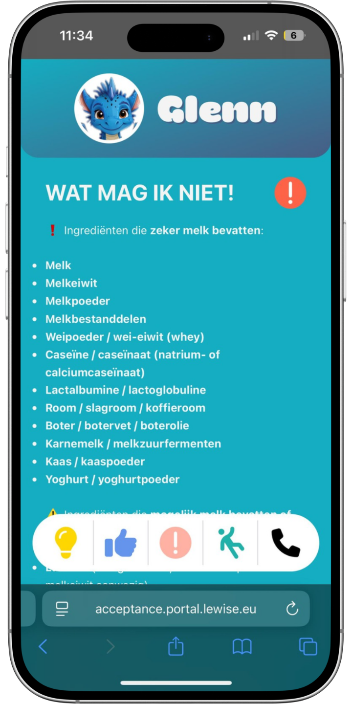 Persoonlijk in te stellen profiel